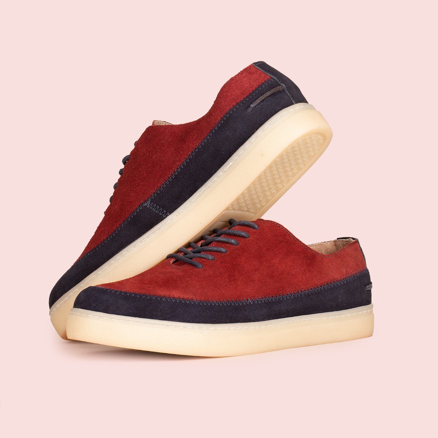FLIPPERS GAMUZA AZUL /VINO TINTO