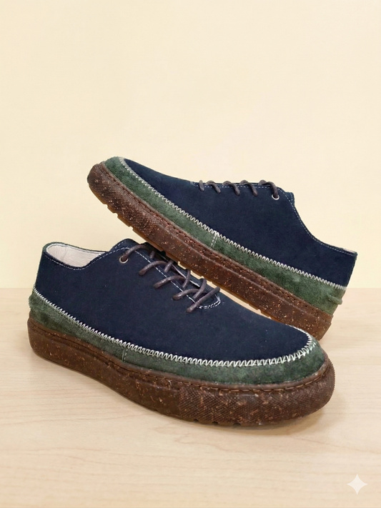 FLIPPERS CINTA VERDE/AZUL GAMUZADOS