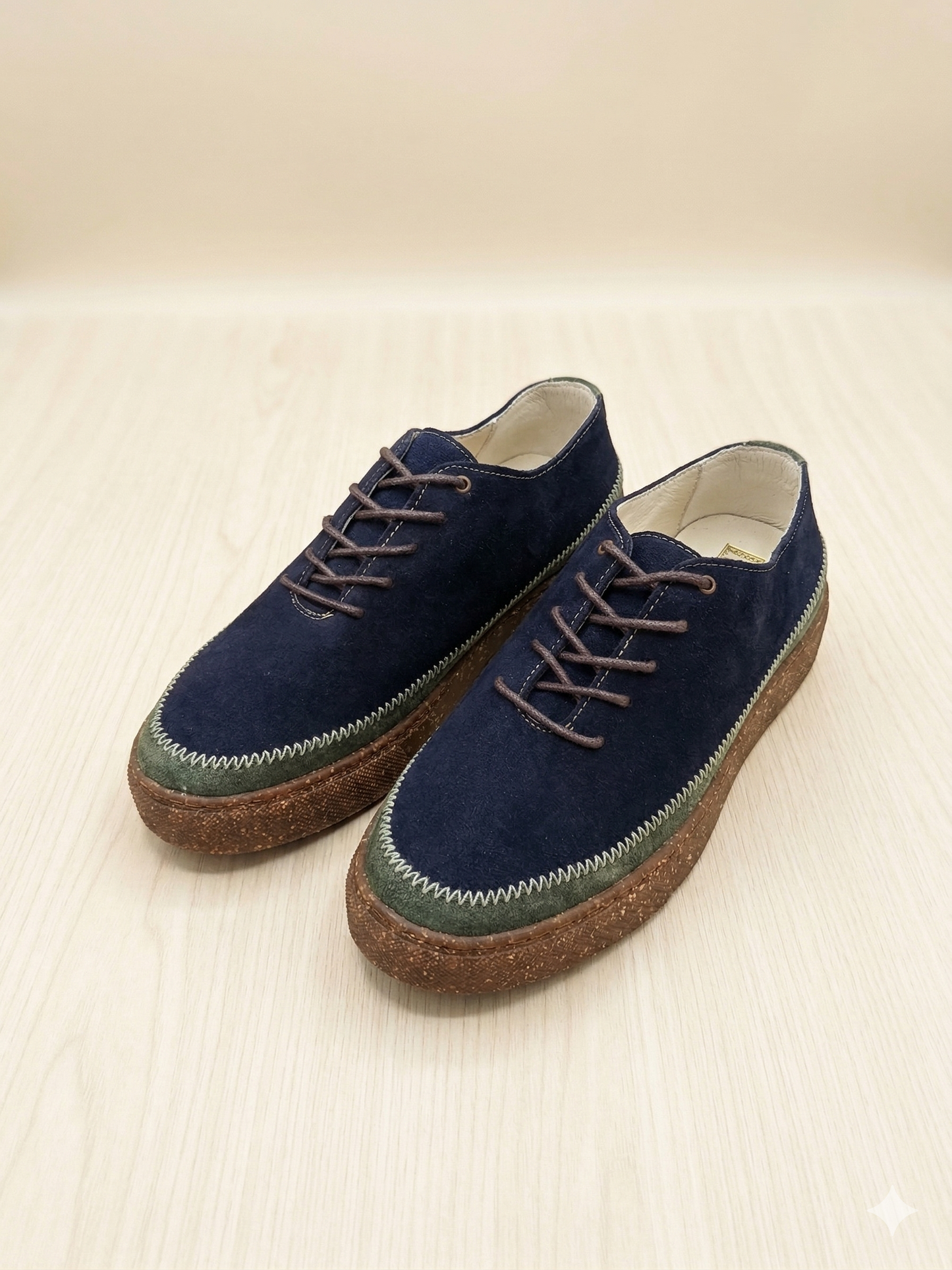 FLIPPERS CINTA VERDE/AZUL GAMUZADOS