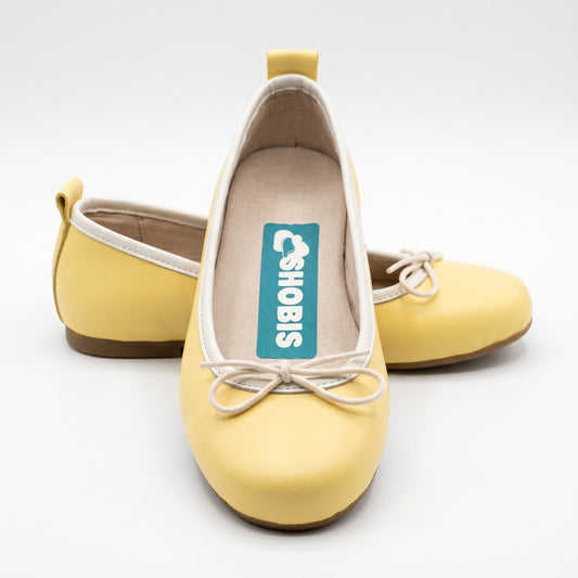 BALETAS BAILARINAS AMARILLO /BEIGE