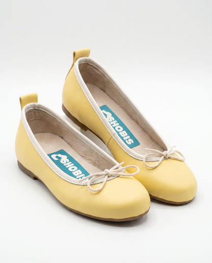 BALETAS BAILARINAS AMARILLO /BEIGE