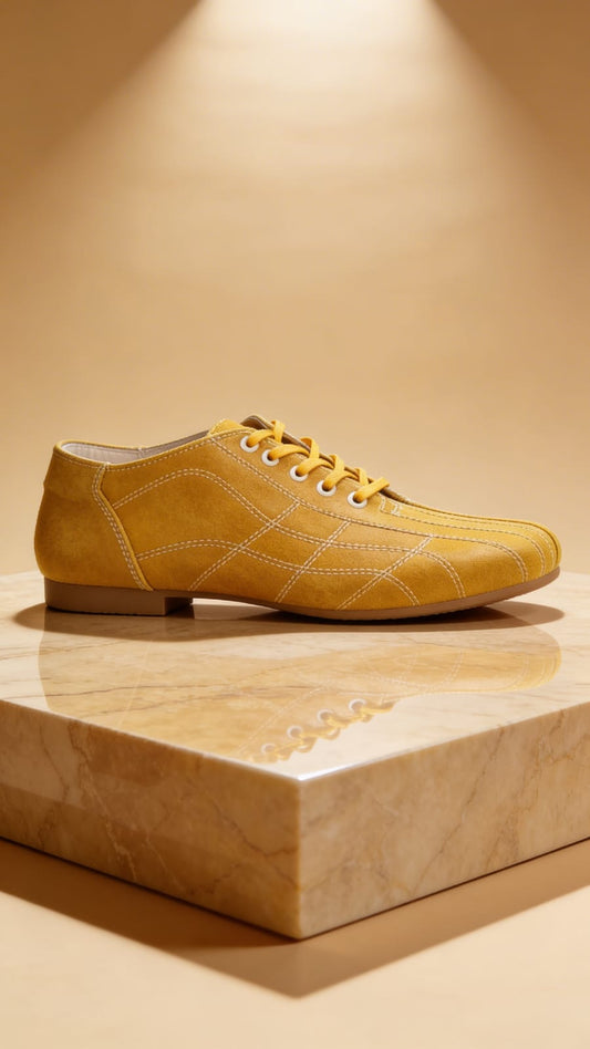 BALETA SARA CRACKEL AMARILLO